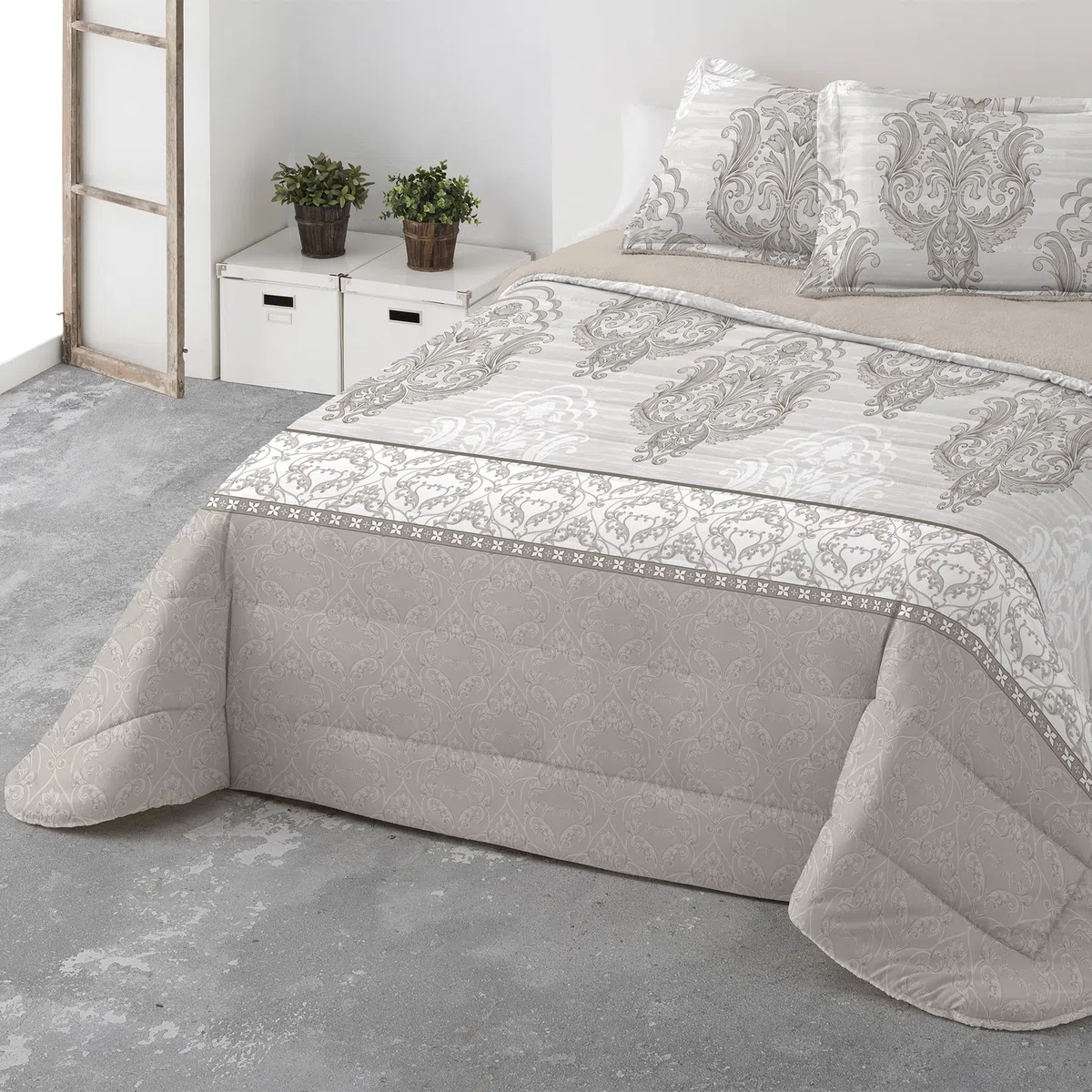 DECASATEXTIL®- Edredón nórdico Borreguito/Sherpa Borreguito de Alta Calidez - Tacto ultrasuave, cómodo, Ligero-Disponible en Varios Modelos. (NURMES, Cama 150/160cm-250x270cm)