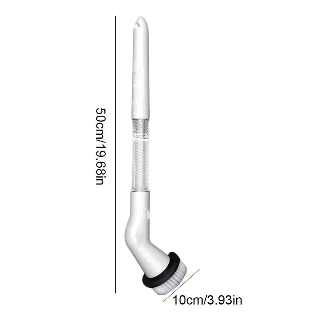 Fregadora Giratoria Eléctrica, Cepillo De Limpieza Eléctrico, Fregadora De Baño Inalámbrica, Fregadora De Ducha Recargable Con 5 Cabezales De Cepillo Reemplazables For Limpieza De Cocina Y Baño