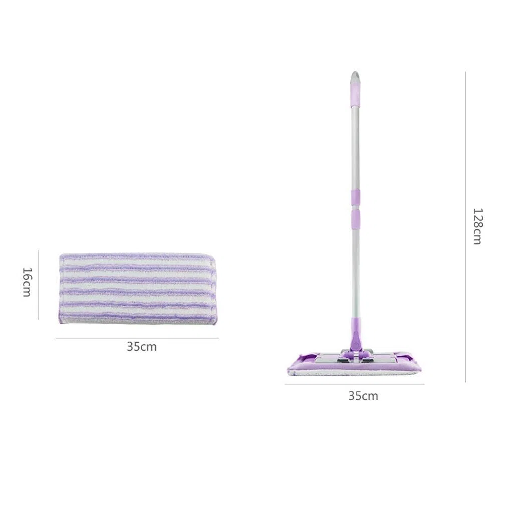Fregona de Microfibra para Suelo, Limpiador de pulverización de Agua para casa, Cocina, Almohadillas húmedas Lavables y Polvo