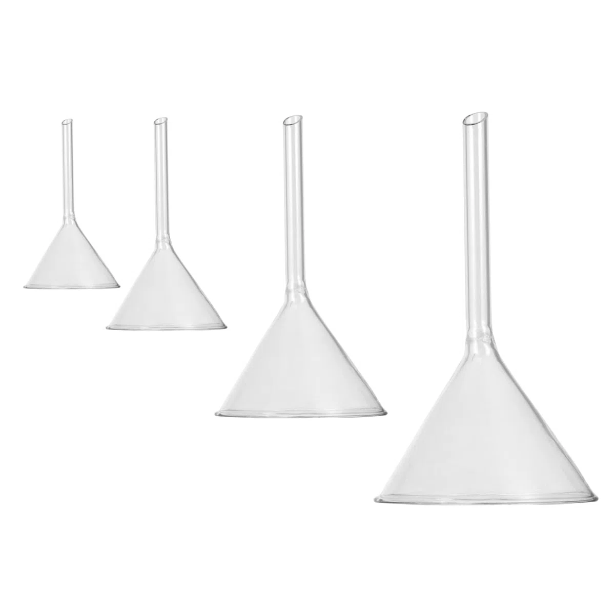 Alipis 8 Piezas embudo experimentos vaso Químico filtro equipos de laboratorio Multi herramientas colador herramienta resistente a la temperatura material de laboratorio de vidrio