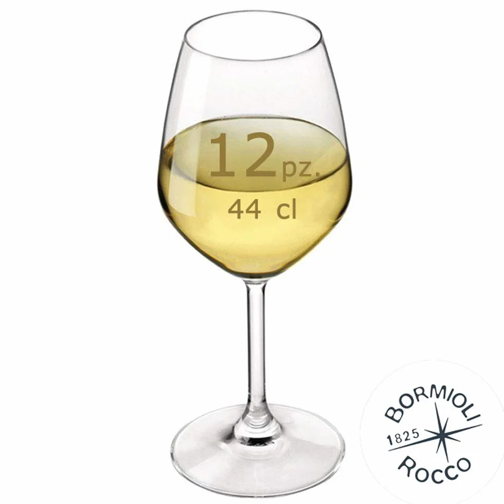 BORMIOLI ROCCO - Juego de 12 copas de vino blanco de 44,5 cl