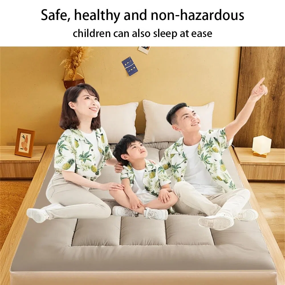 Colchón de Suelo Japonés Futón Extra Grueso Colchón de Suelo Colchón Futón Cama de Suelo Plegable Colchón de Camping Colchoneta Futón Colchoneta Tradicional for Dormir Colchón Extra Grueso(Green,120x2