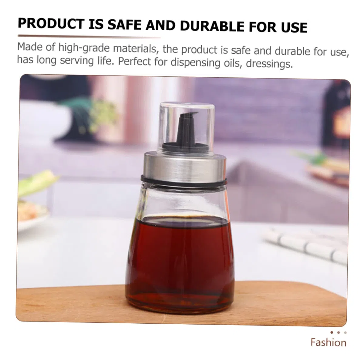 LABRIMP 3piezas Botella De Condimento Botella Transparente De Vidrio Para Aceite y Vinagre Dispensador De Salsa De Soja Para Cocina