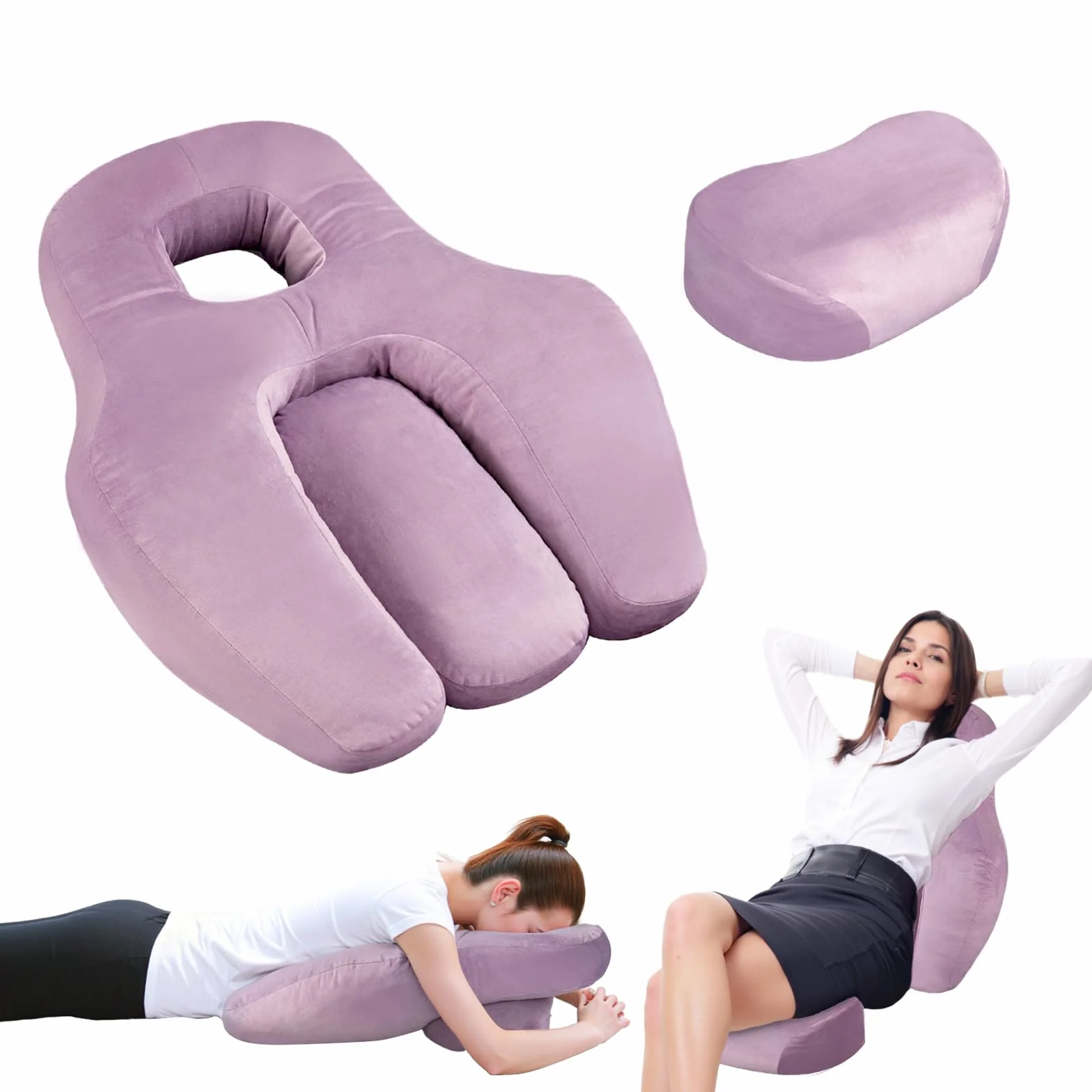 Juego de almohadas ortopédicas BBL – Almohada de recuperación postoperatoria para dormir, sentarse y aliviar el dolor de espalda boca abajo