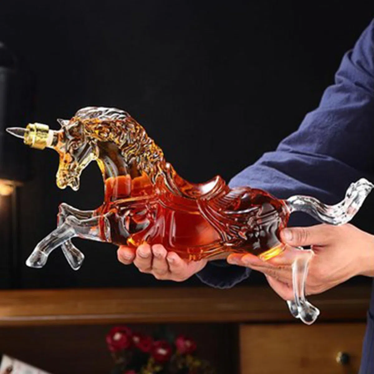 Jarras Decantadoras Para Alcohol Botella Con Forma De Caballo, Vacía, Para | Botella Licorera En , Celebraciones, Bares, Restaurantes, El Hogar, La Cocina Y El Comedor