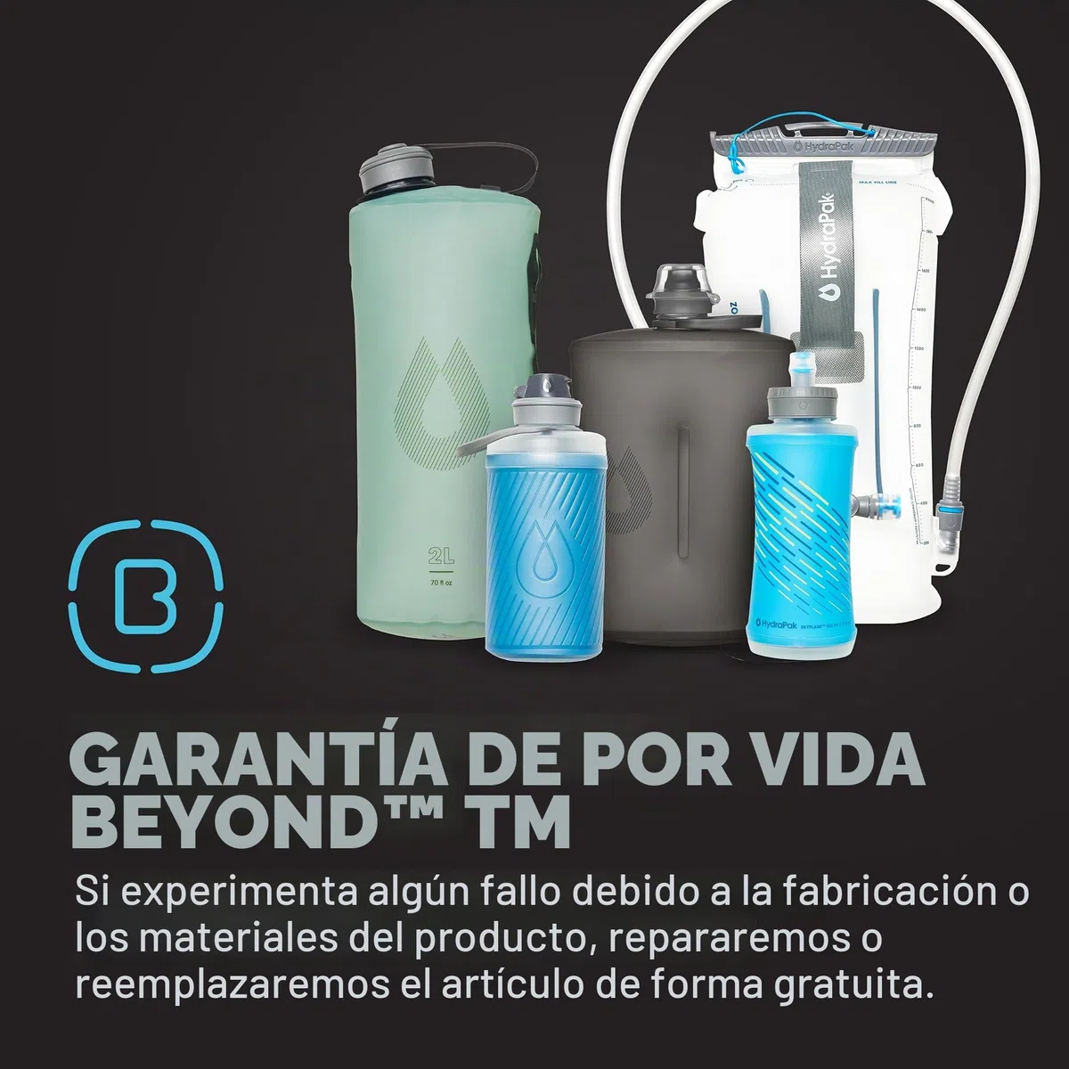 Bidón flexible FLUX 1.5L traslúcido con filtro