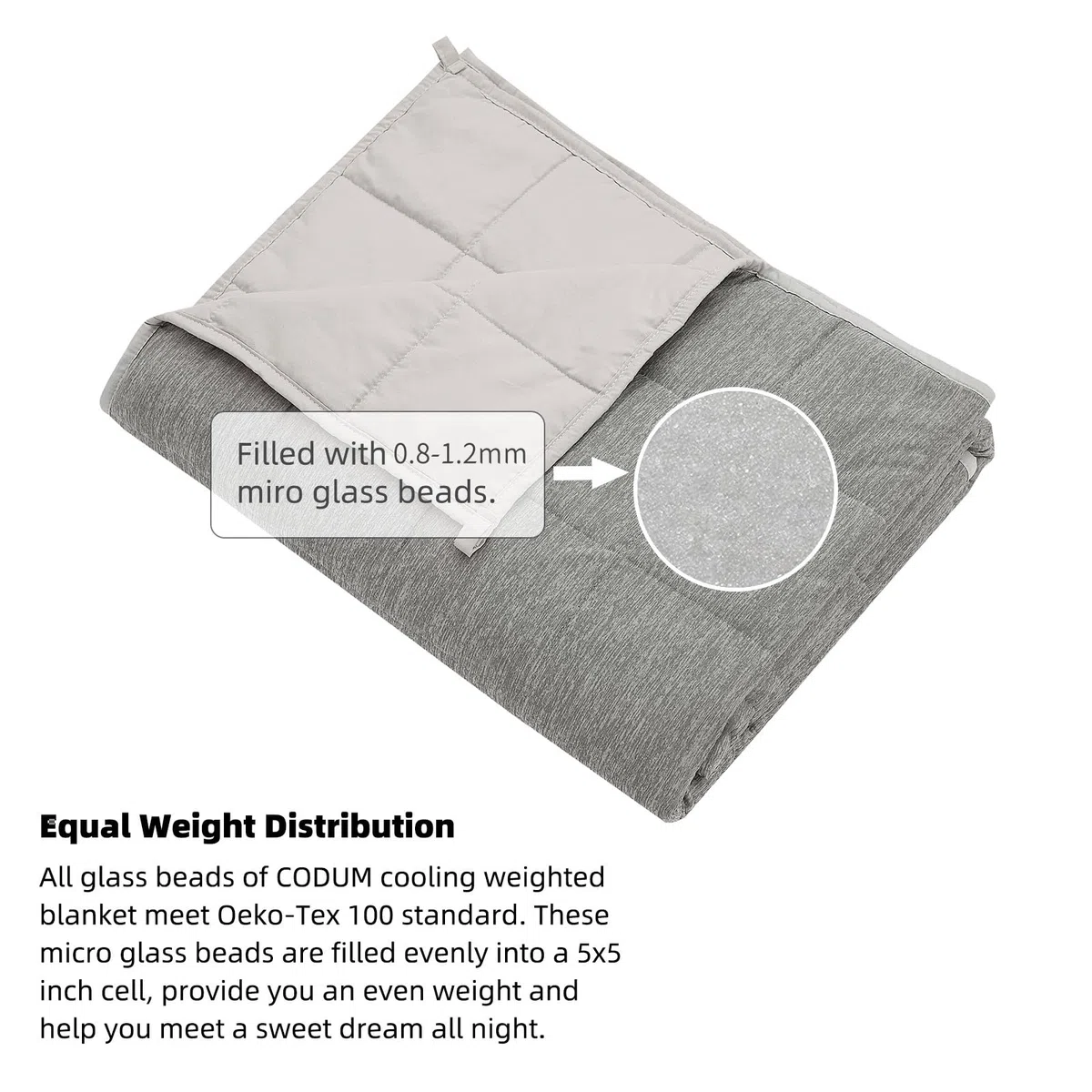 Manta con peso de 15 libras, tamaño Queen, manta refrescante para adultos que duermen con calor, manta de cama suave universal para todas las estaciones, 60 x 80 pulgadas, 15 libras, color gris