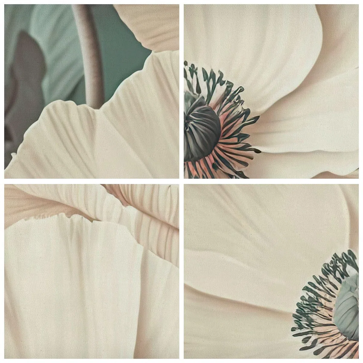 Cuadros Decoracion Salon Flores Plantas Pastel Lienzos decorativos 120x80cm Cuadro Sobre Lienzo Moderno Dormitorio Cocina Cuadros Pared Imágenes Wall Art Prints Decor Canvas Grande XXL AA120x80-5925