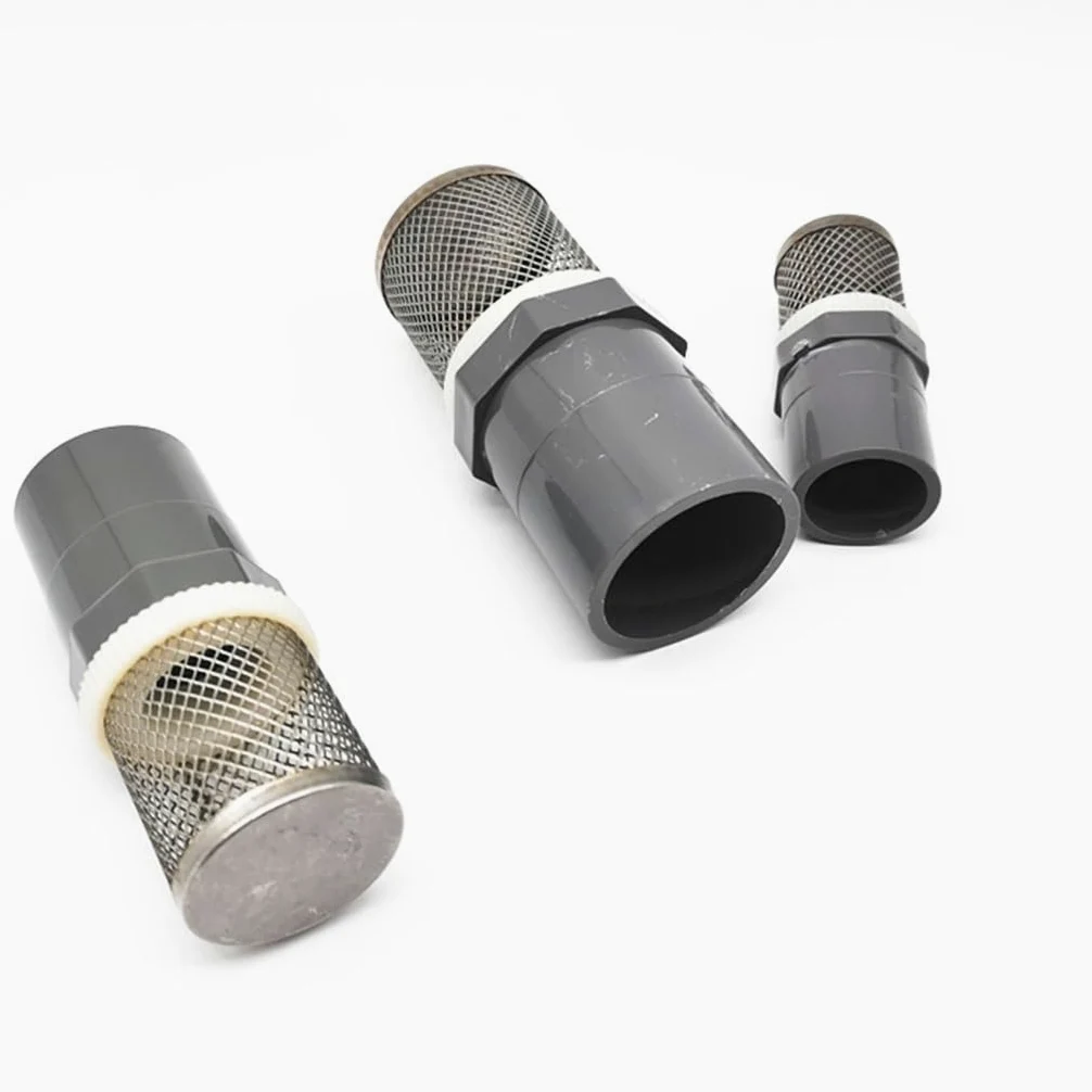 Filtro para Bomba de Agua, Filtro de PVC for Bomba Agua riego jardín, Accesorios tubería Acuario, 20/25/32/40/50mm, 1 Uds(Grijs,Inside Diameter 25mm)