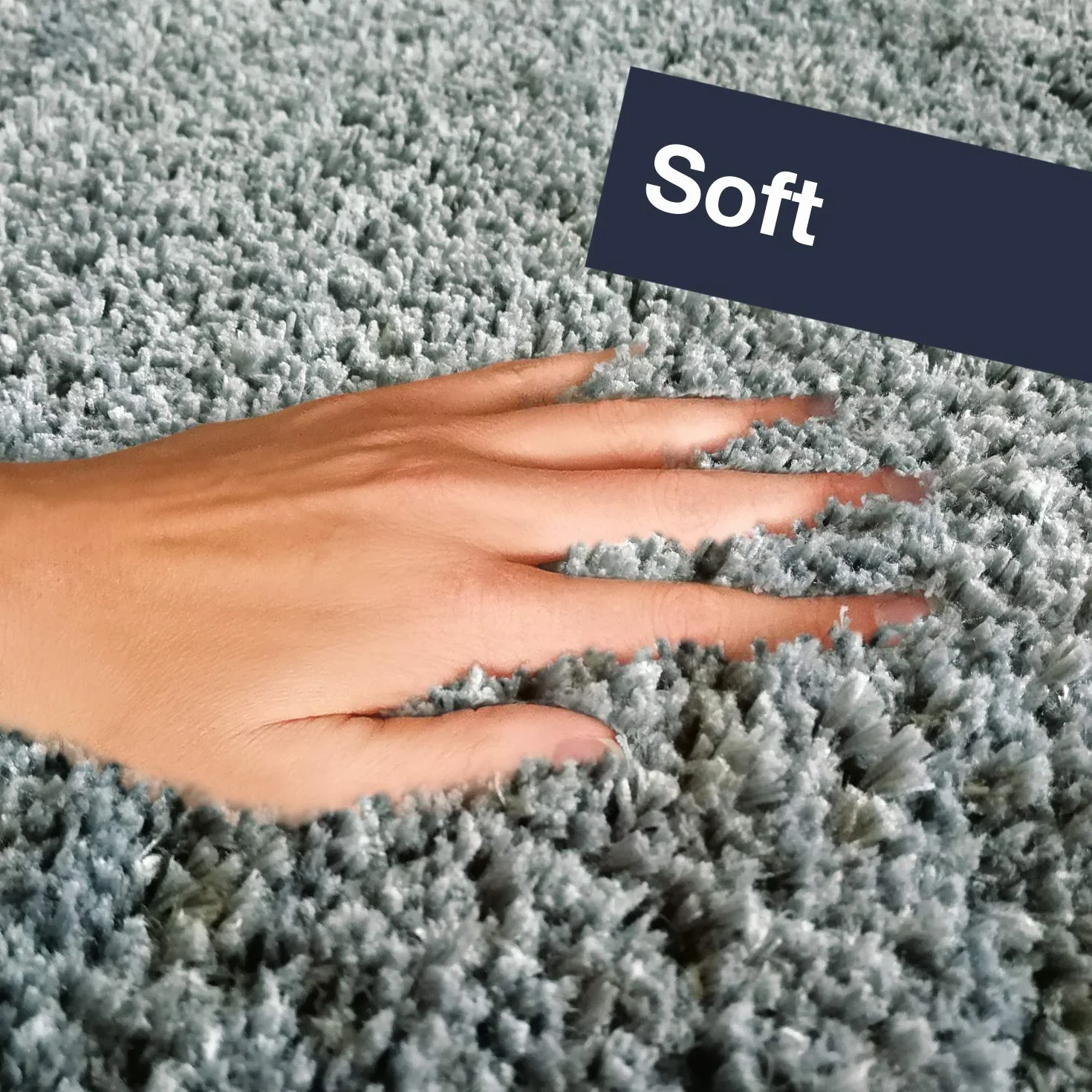 WohnDirect Alfombrilla de baño Conjunto - Alfombra baño Juego - Antideslizante - Lavable - Alfombra para el Cuarto de baño - Azul - 50 x 80 cm + 60 x 100 cm + 45 x 45 cm