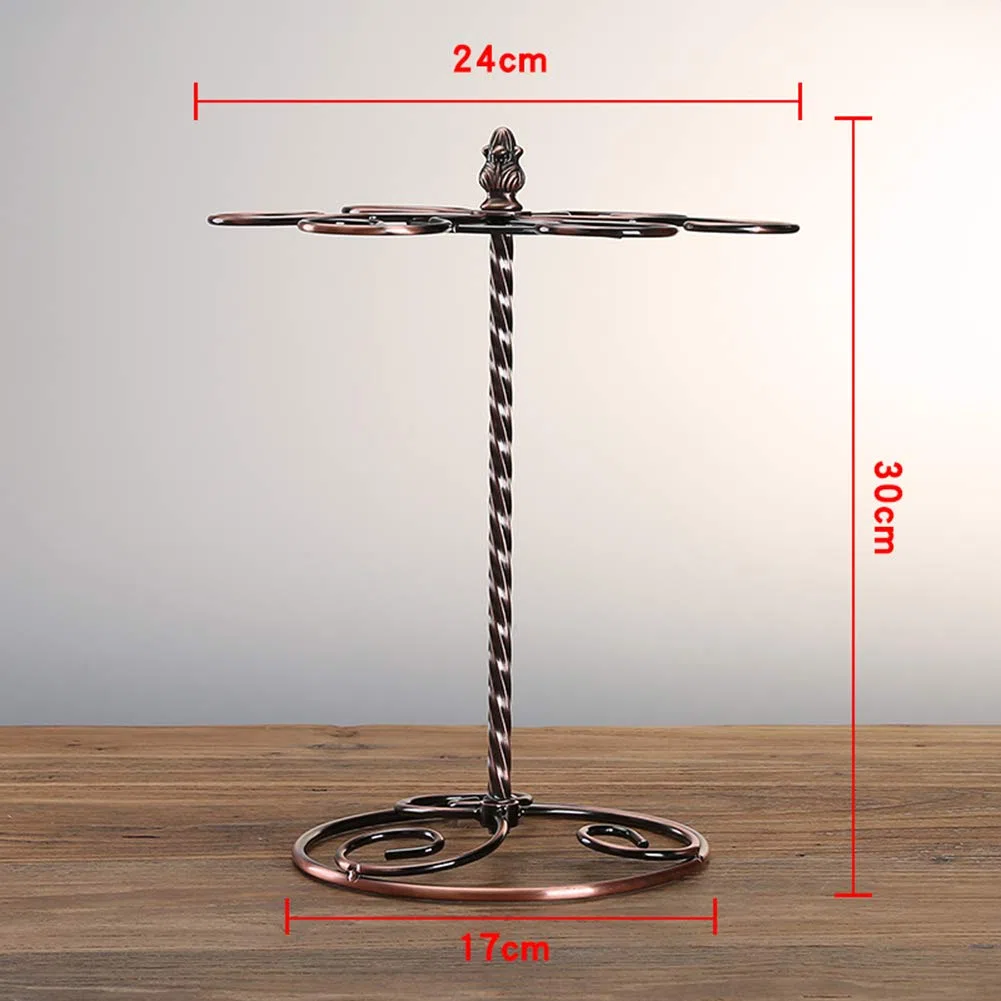 Al revés de Metal Estante de Abajo cáliz, Simple Soporte de la Copa de Vino, sólido y Duradero posición creadora Independiente Copa de Vino,6cupholder