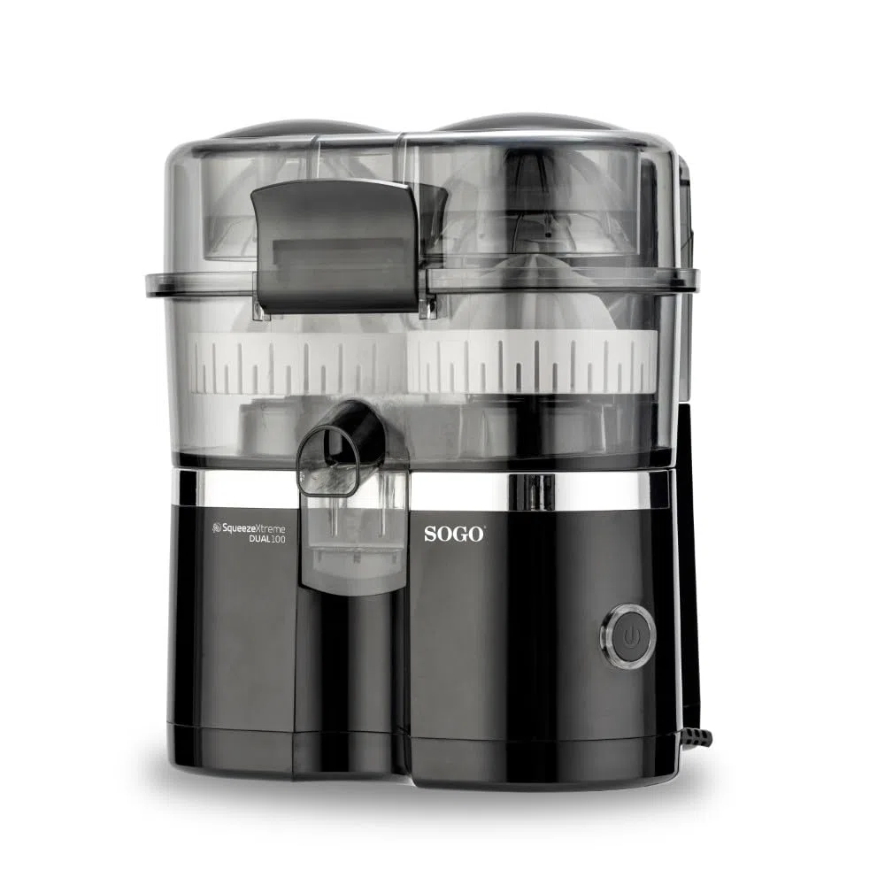 SOGO Exprimidor De Naranjas Eléctrico XL Con Elevación Automática - Exprimidor Eléctrico 100W Para Zumo Natural Sin Esfuerzo - Exprimidor Naranjas Automático Sin BPA - Juicer Con Tapón Antigoteo