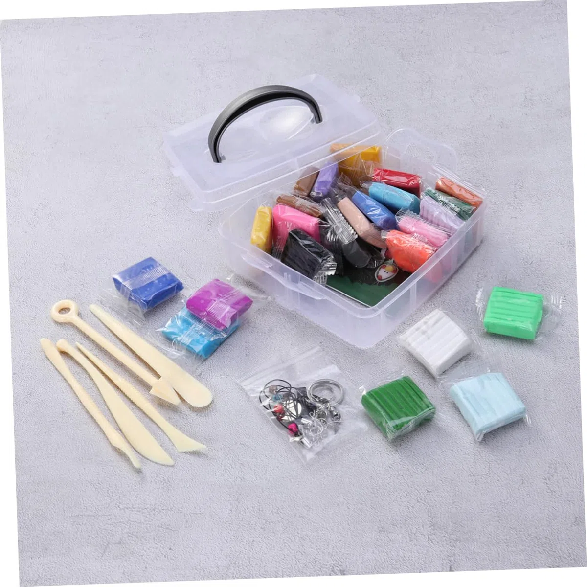 Artibetter Kit de Arcilla Polimérica 24 Colores para Niños y No Pegajosa Incluye Herramientas Creativo y Educativo para Manualidades y Juguetes