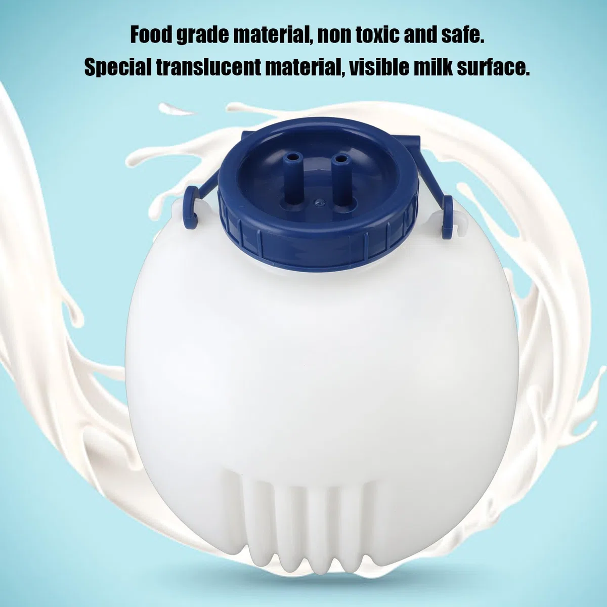 Lata de Leche de 8L, Botella Translúcida para Prevención de la Contaminación, Jarra Multifuncional de PP PE para Plantas Agrícolas, Lata Separadora de Leche, Suministros