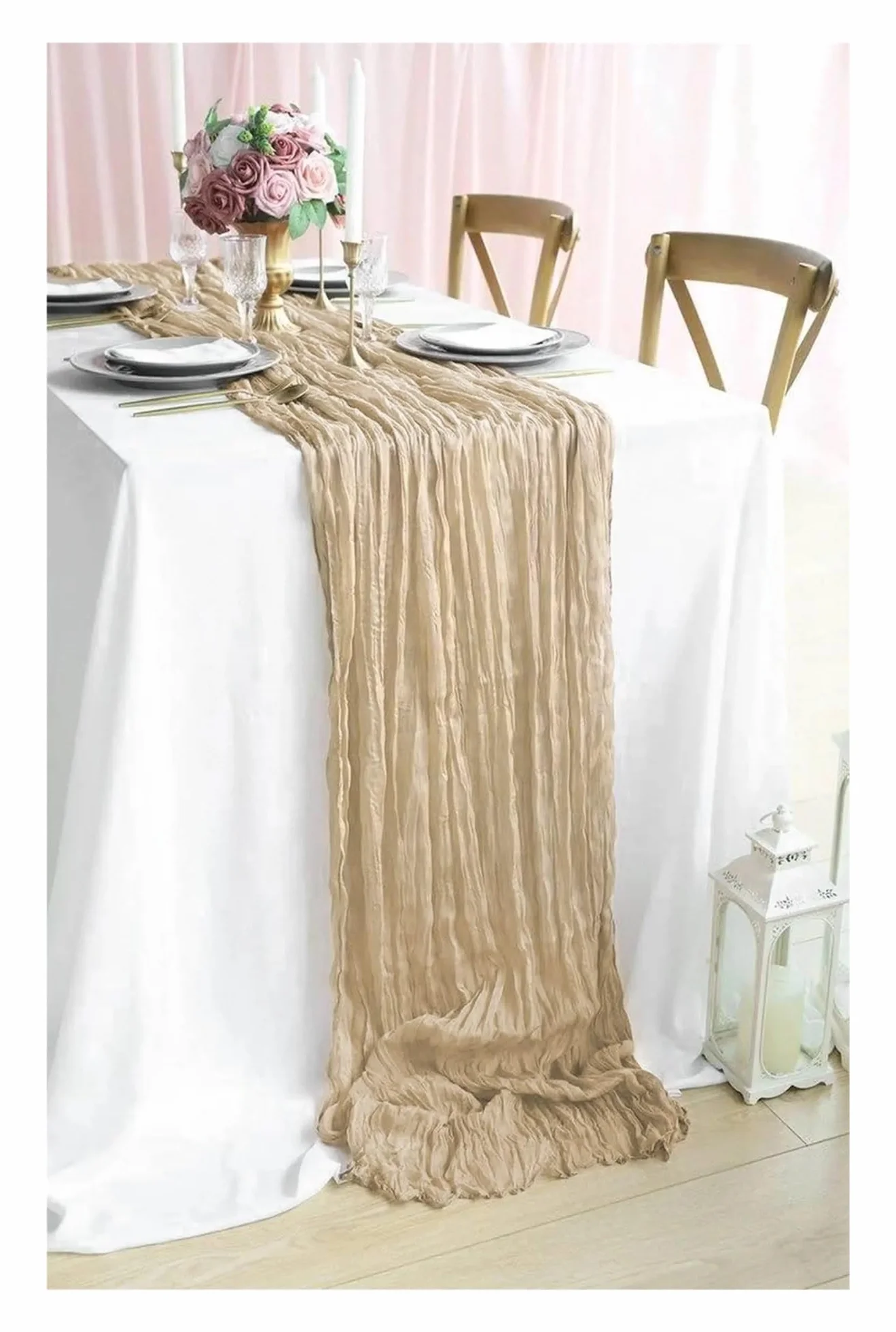 Servilletas de Mesa de algodón, Camino de Gasa de estopilla, Multicolor, 10 Piezas, Varios tamaños