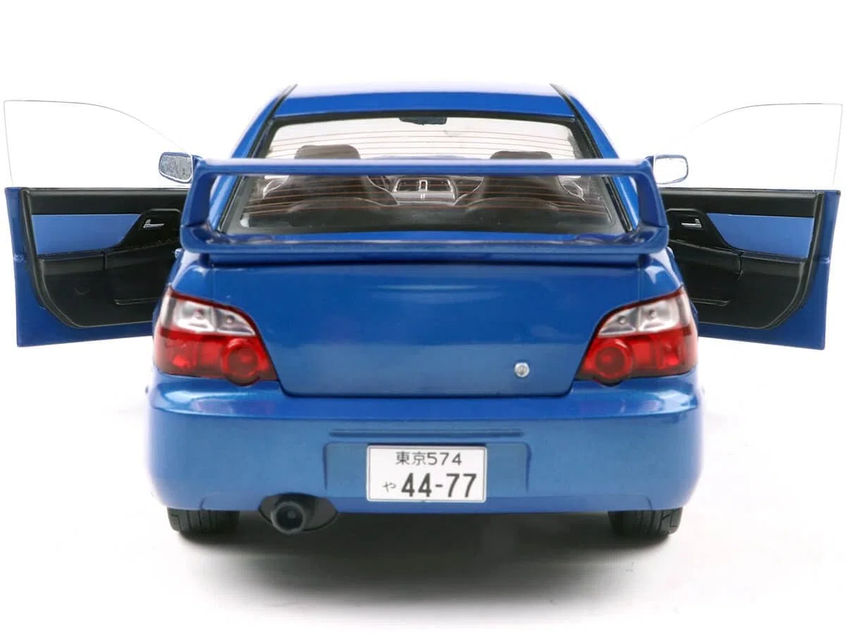 Subaru Impreza WRX STI Sonic Blue 2003 1:18