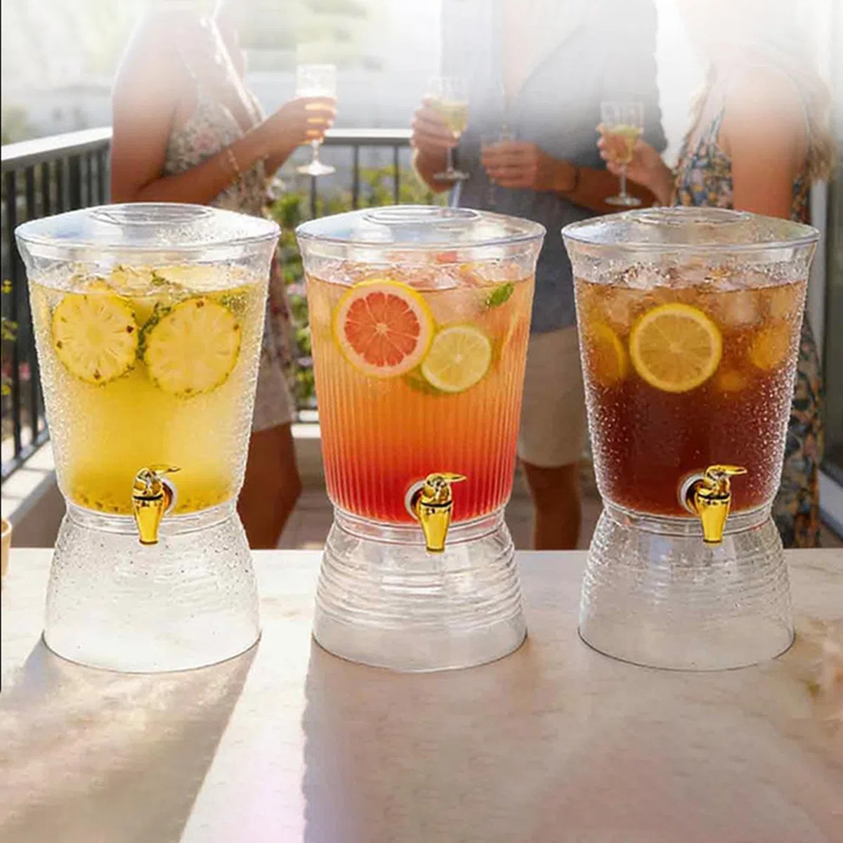 Dispensadores de Bebidas para | 6L Recipiente para Bebidas Frías,Dispensador de Cerveza Fría - para, Bodas, Picnics, Oficina, Hogar, Restaurante, Cafetería, Cumpleaños, Barbacoa, Mujeres,