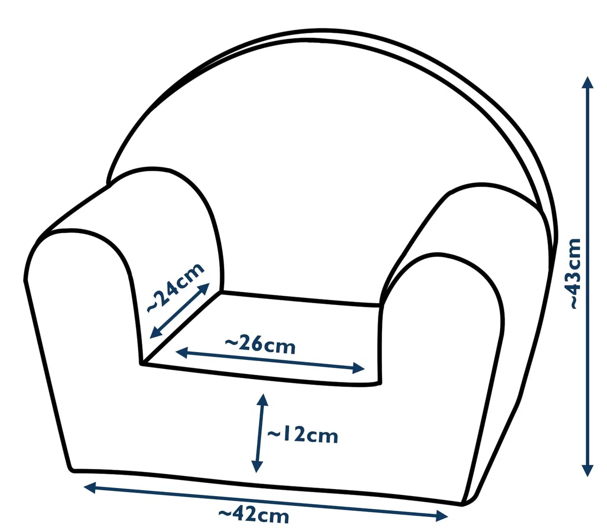 Sillón acolchado para los niños cómodo ligero, guarderías, salas de juego (color: verde menta (pana))