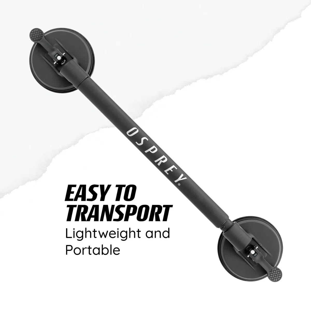 Osprey Percha Extensible Resistente para Traje de Neopreno y Traje seco, con ventosas para Secado rápido, se Adapta a Dos Trajes de Neopreno, Color Negro