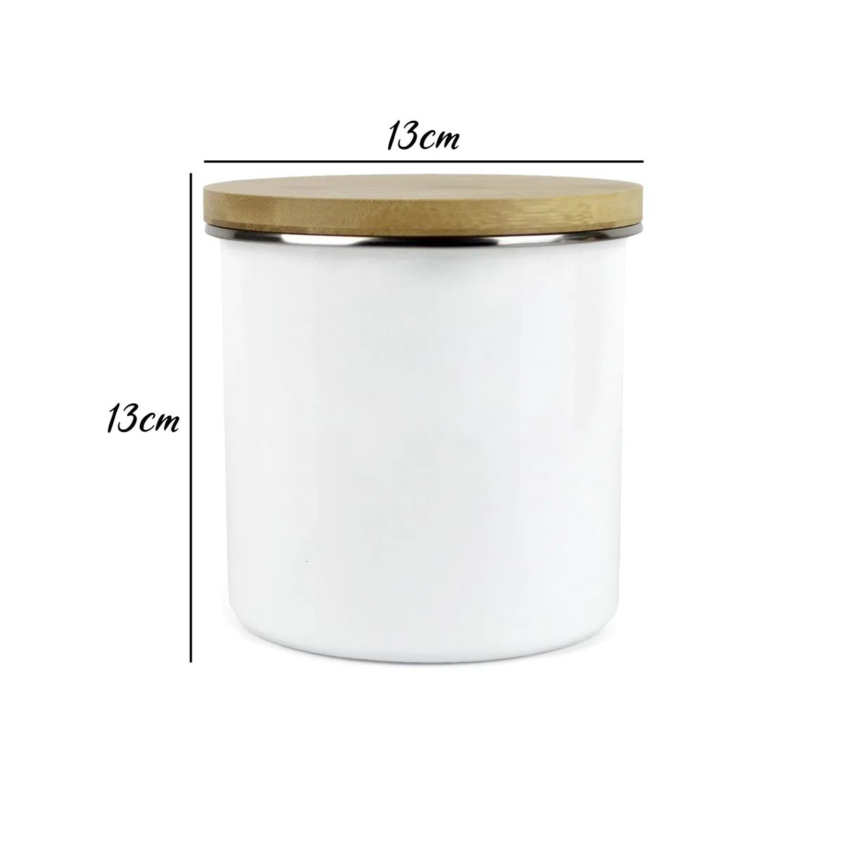 Purely Home Scattered Bees - Juego de recipientes para té, café y azúcar, metal blanco esmaltado para almacenamiento de alimentos