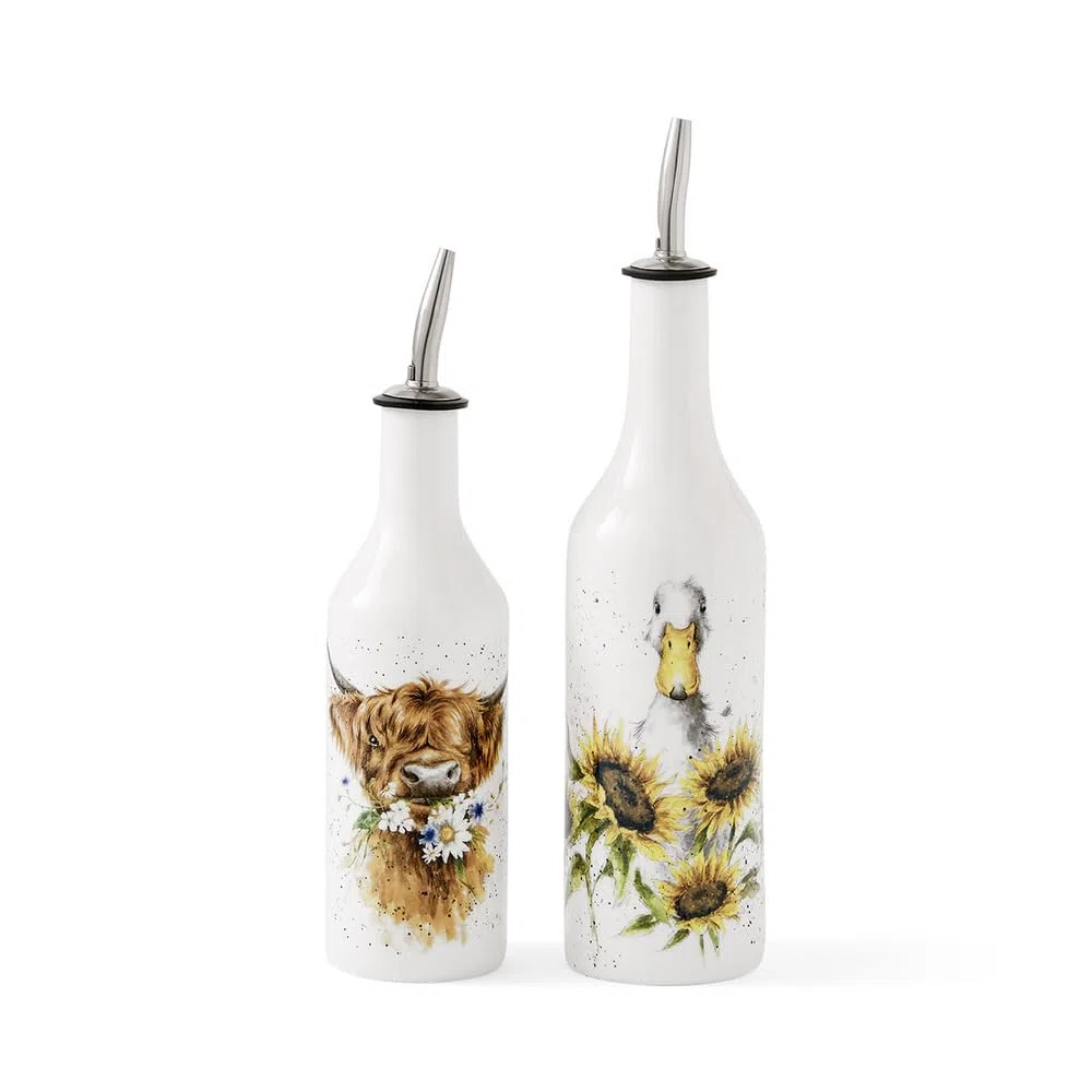 Wrendale Designs Royal Worcester Wrendale Deigns - Juego de aceite y vinagre de vaca y pato