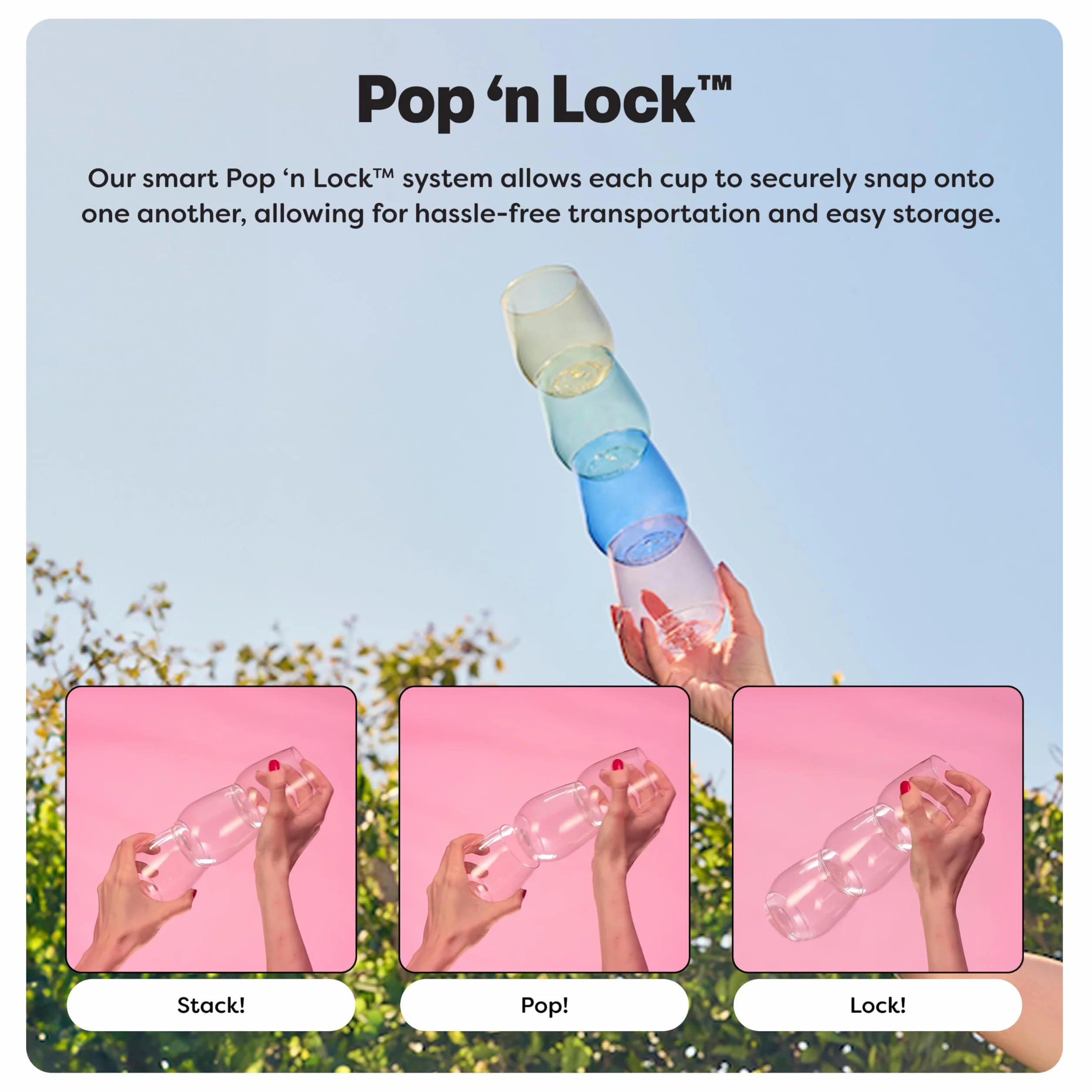 TOSSWARE POP - Juego de 12 copas de vino de plástico transparente de 12 onzas, reciclables, irrompibles y transparentes