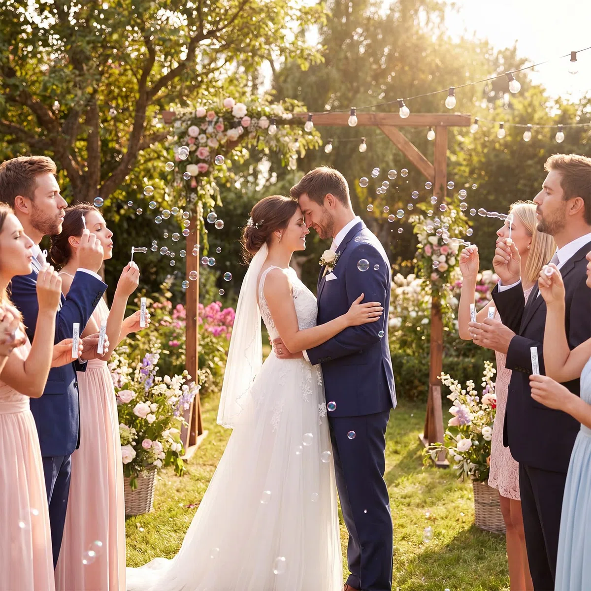 BBTO 30 Sets de Recuerdos para Bodas Abanicos para Bodas Burbujas Lágrimas de Alegría Pañuelos de Pañuelo con Pegatinas de Burbujas con Bolsitas de Organza para Invitados, Fiestas de Cumpleaños