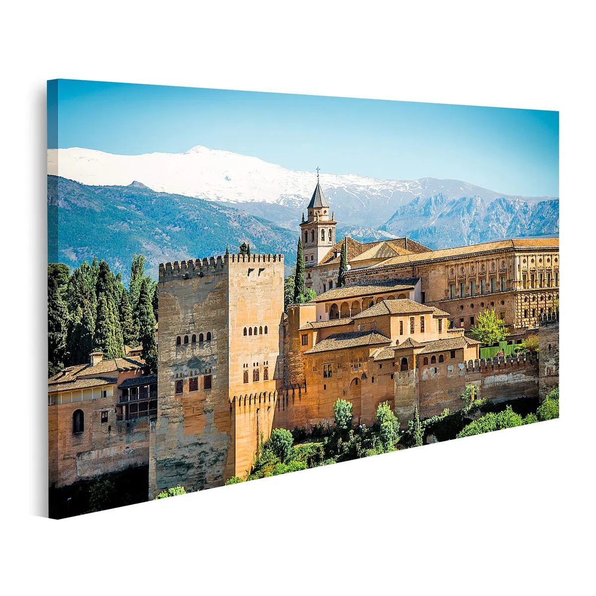 islandburner cuadro sobre lienzo vista de la famosa Alhambra Granada España cuadros murales carteles