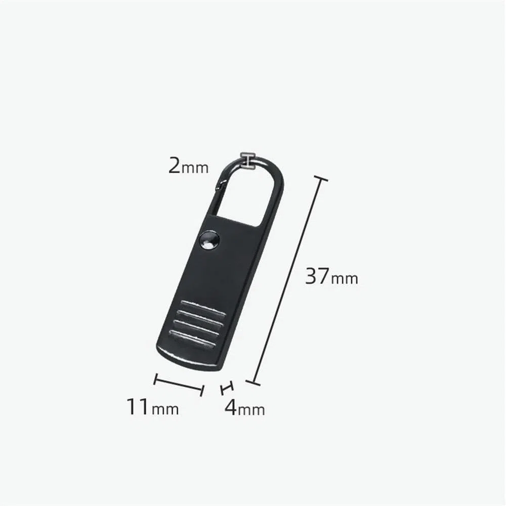 100 Uds tirador de cremallera de repuesto tirador de cremallera instantáneo desmontable para equipaje ropa mochilas abrigo DIY costura cabeza de cremallera-aleatorio