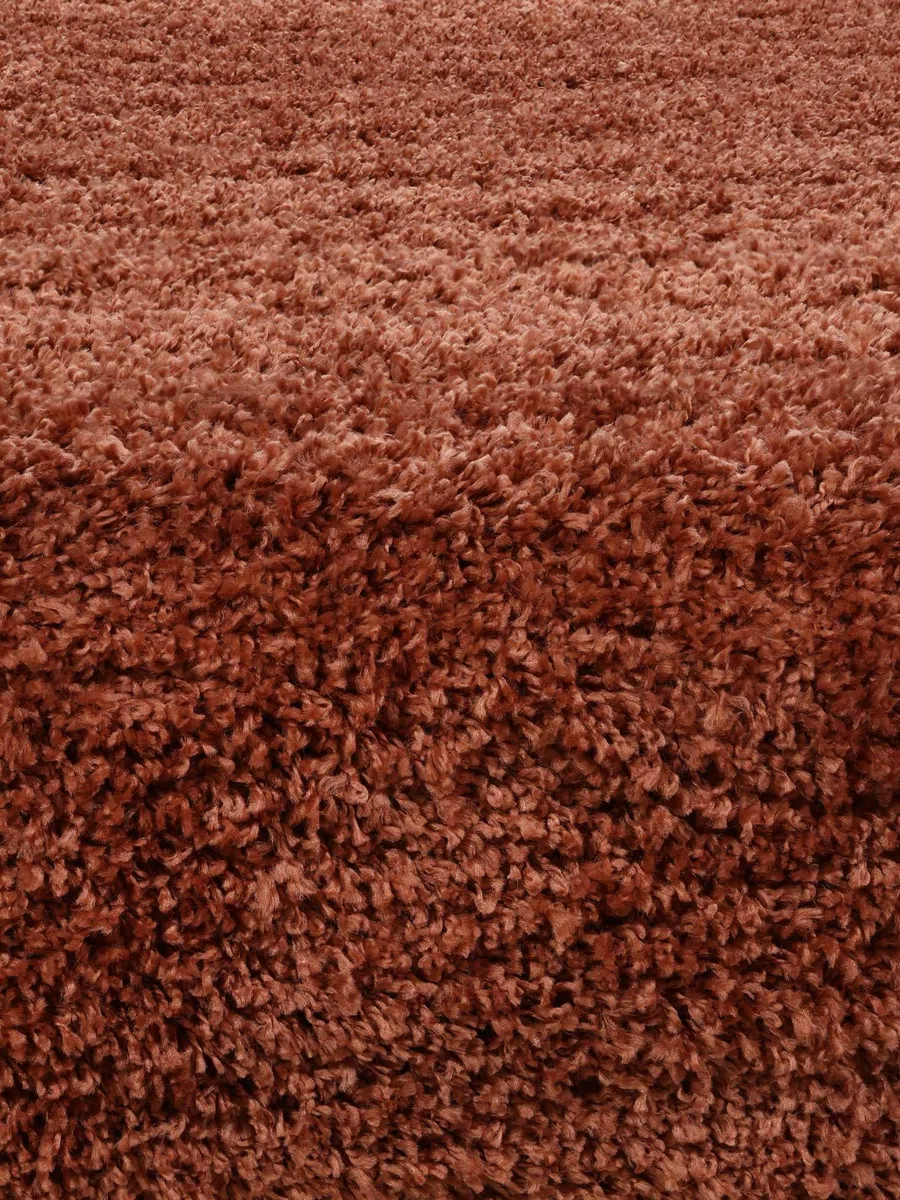 RugVista Aris, Alfombra, Modernas, Ø 150 cm, Redondo, Pelo Lungo, Sala de Estar, Dormitorio, Pasillo, Limpieza en seco, Óxido