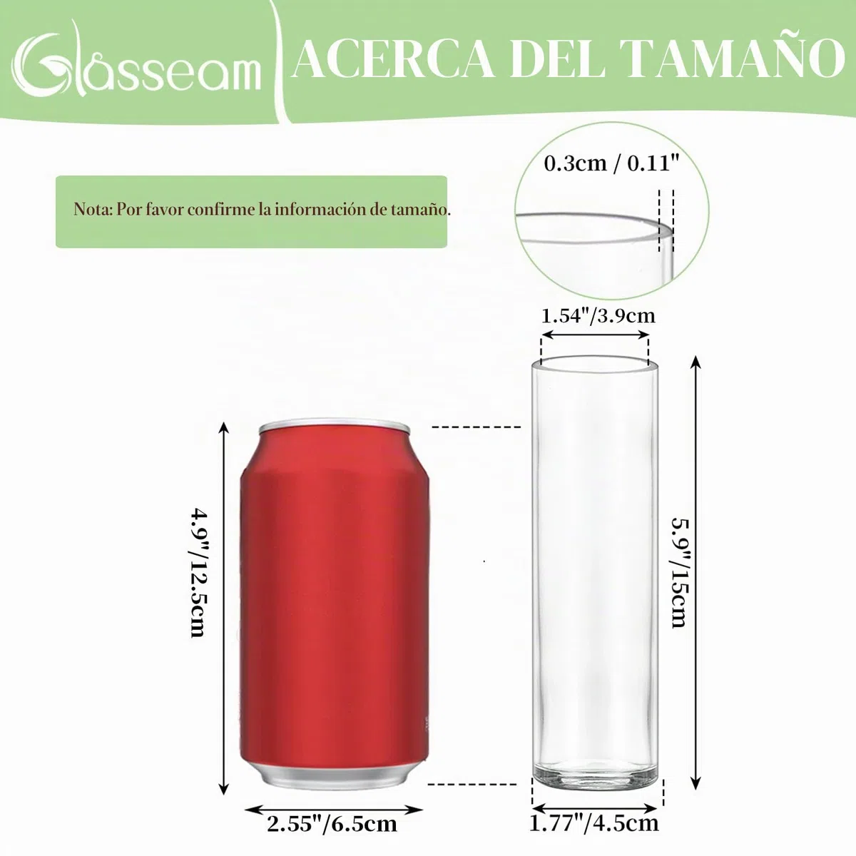 Glasseam Jarrón Cilíndrico de Cristal para Mesa: 24 Piezas de Pequeños Jarrones para Centro de Mesa de Boda Fiesta Decoración de Mesa en Casa - Jarrón Moderno Transparente para Rosas y Tulipanes