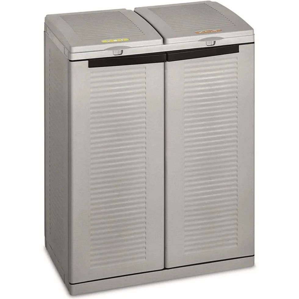 Terry, Ecocab 2 , Armario Recogida Selectiva de Residuos, 2 Compartimentos. 68x39x88,7 cm
