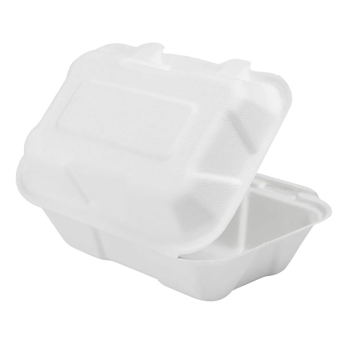 KARAT EARTH Contenedores de bagazo compostables sin PFAS de 9 x 6 pulgadas, KE-BHC96-1CFF, 200 unidades