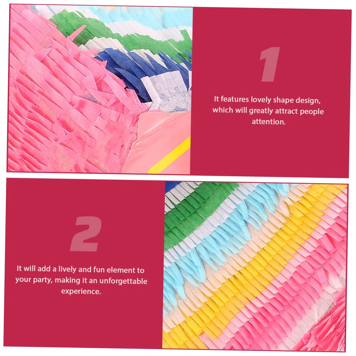 Cabilock Piñata De Fiesta Pastel 3d Colgante Papel Práctico Para Niños Cumpleaños Decoración Rellena De Dulces Accesorio Suministros Para Juegos