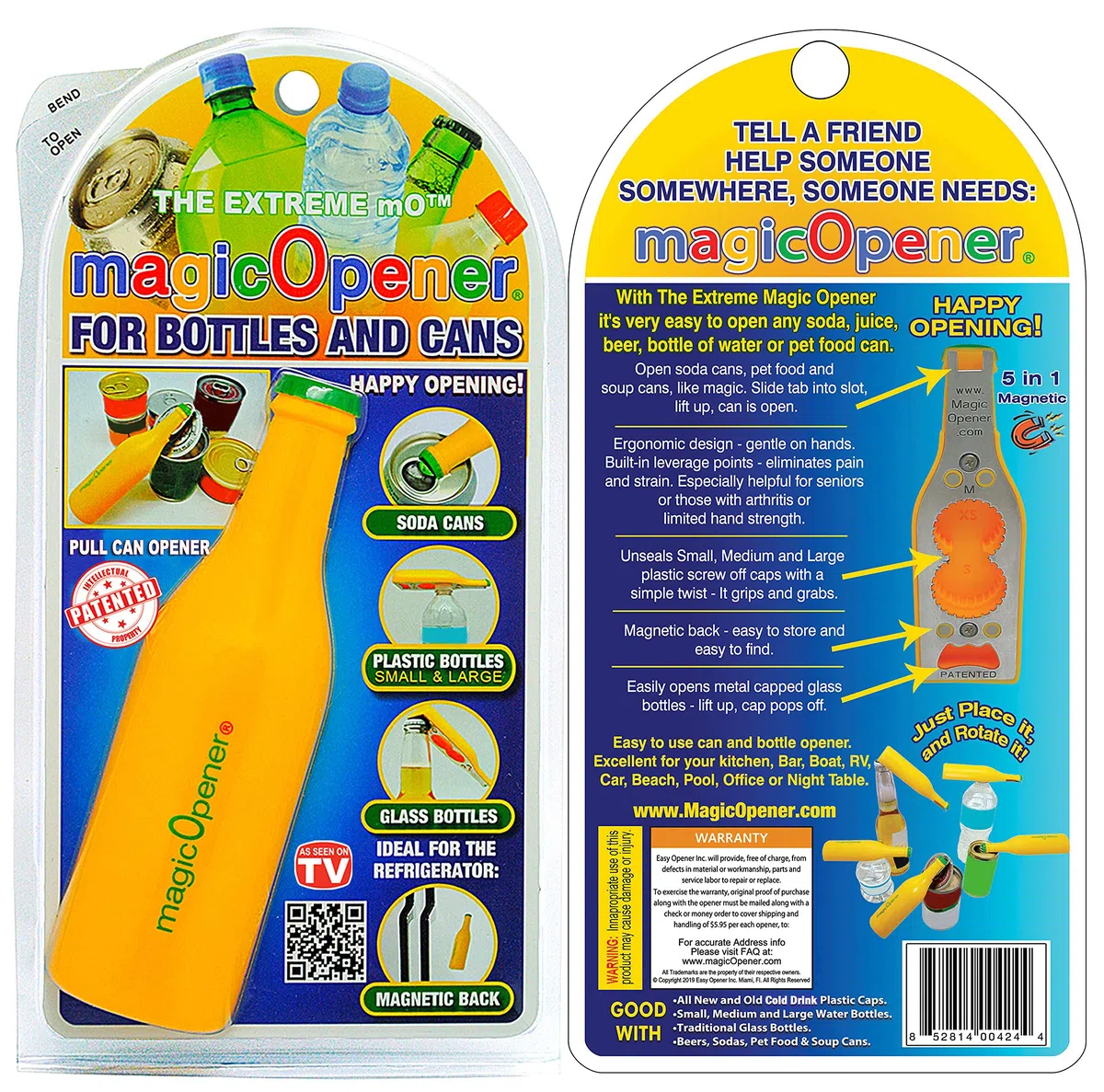 The Extreme Magic Opener - Abridor de Latas y Destapador Botellas de Plastico