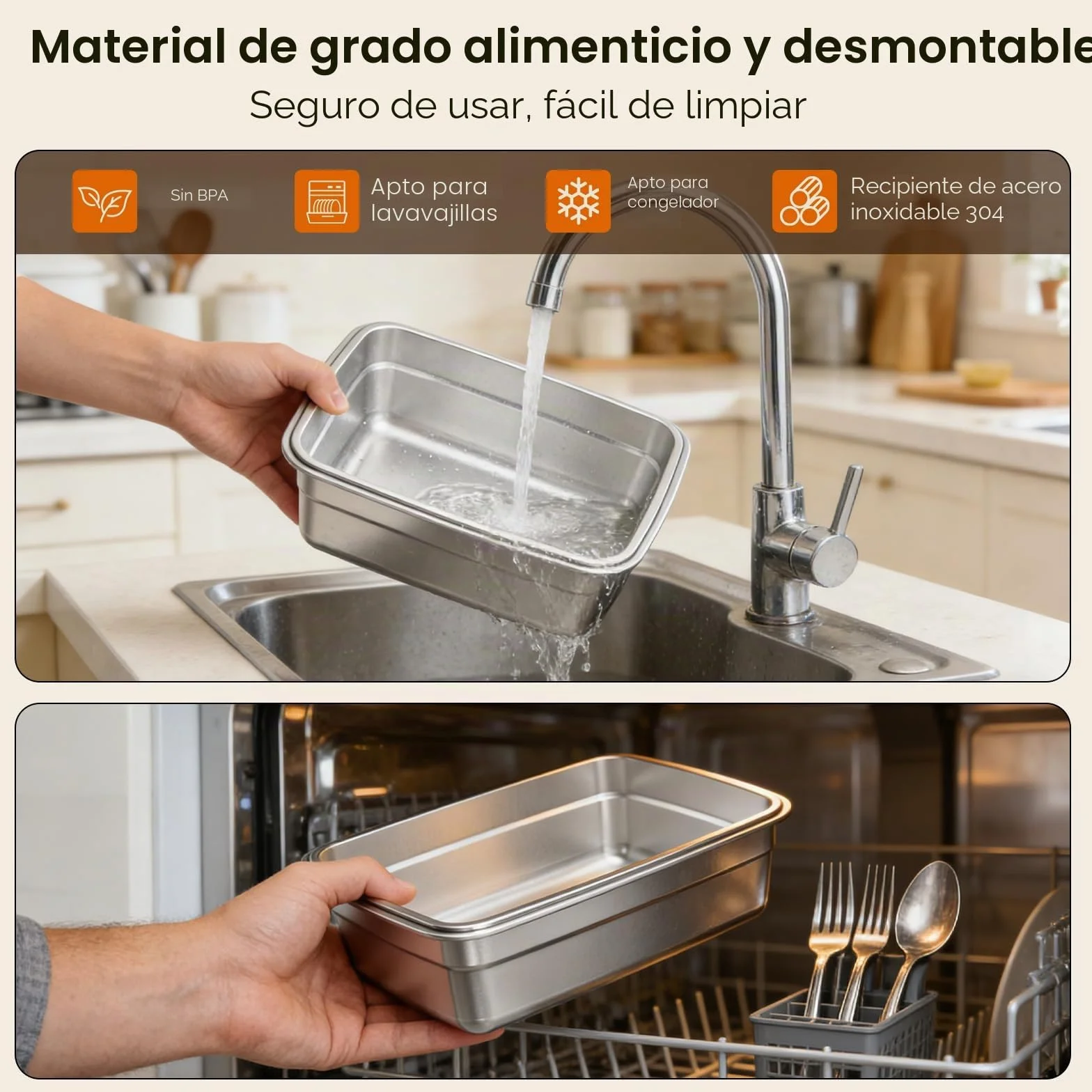 Fiambrera Electrica,Calentador de Comida Portatil 1L para Comida con Pantalla Táctil,Lonchera Termica con Vajilla de Acero Inoxidable y Bolsa Aislante para Coche(Blanco y negro)