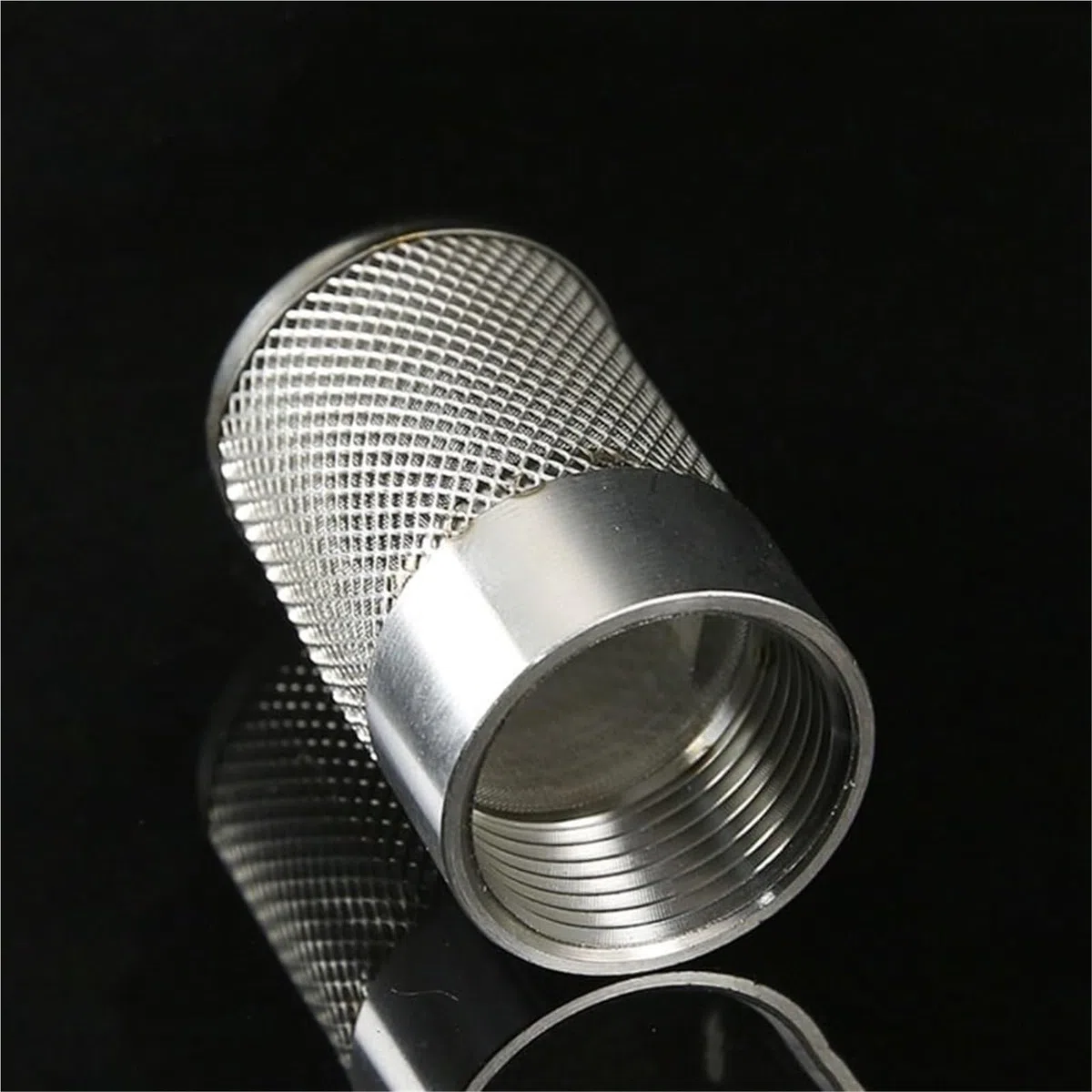Filtro de Bomba de Agua de Acero Inoxidable - Rosca Hembra de 1/2", 3/4" y 1" con Cubierta de Malla de succión for hidrolimpiadoras, riego de Jardines y acuarios,Filtros para tuberías(1/2"
