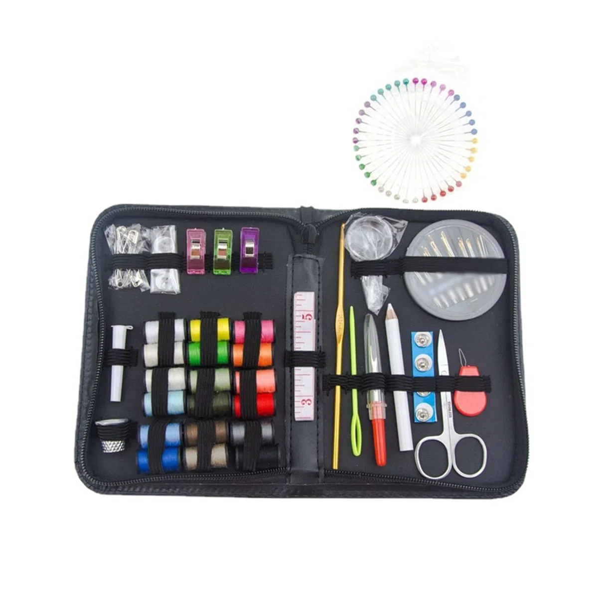 Caja de Costura casera Kit de Costura Kit de Bricolaje para el hogar Aguja e Hilo de Viaje