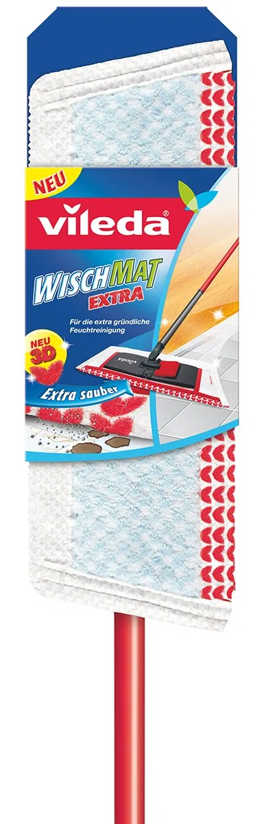 Vileda 1473 WischMat Extra - Mopa con palo extensible