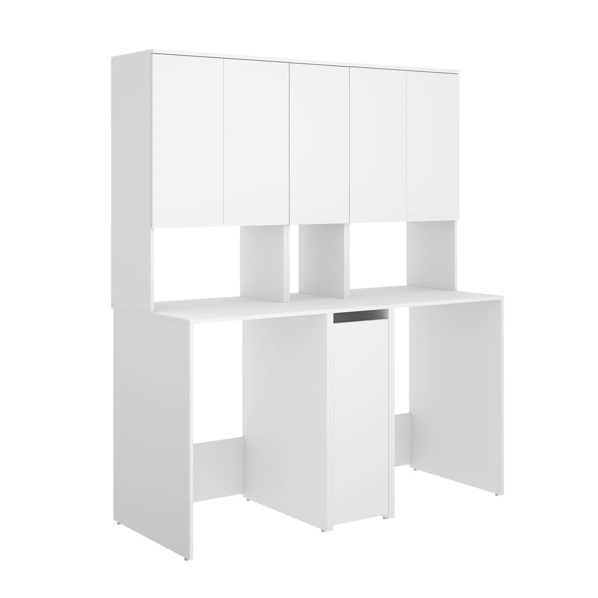 DEKIT - Conjuntos DE Muebles para LAVANDERÍA con ALMACENAJE Y ALTILLO 190x158,3x62cm