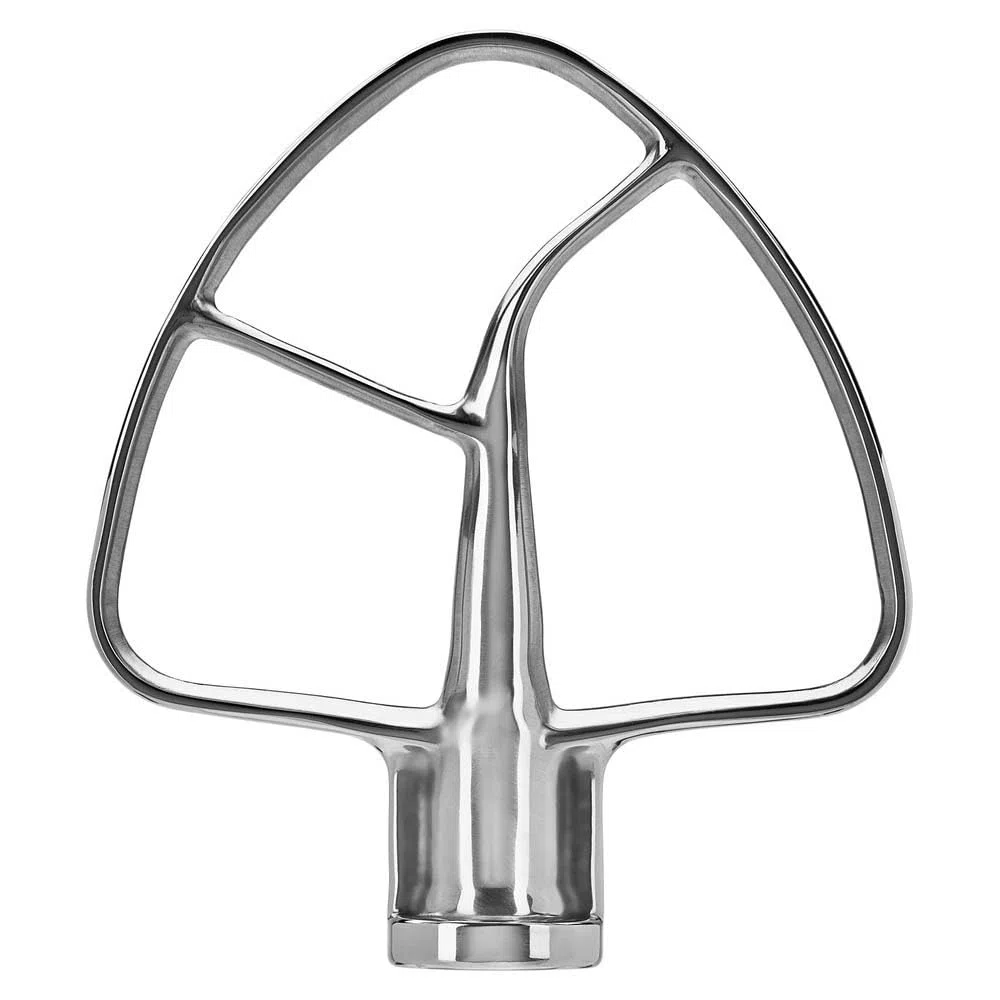 KitchenAid Paleta Batidora Plana de Acero Inoxidable para Batidoras Tilt-Head 4.3L y 4.7L, Accesorio Resistente para Modelos Artisan