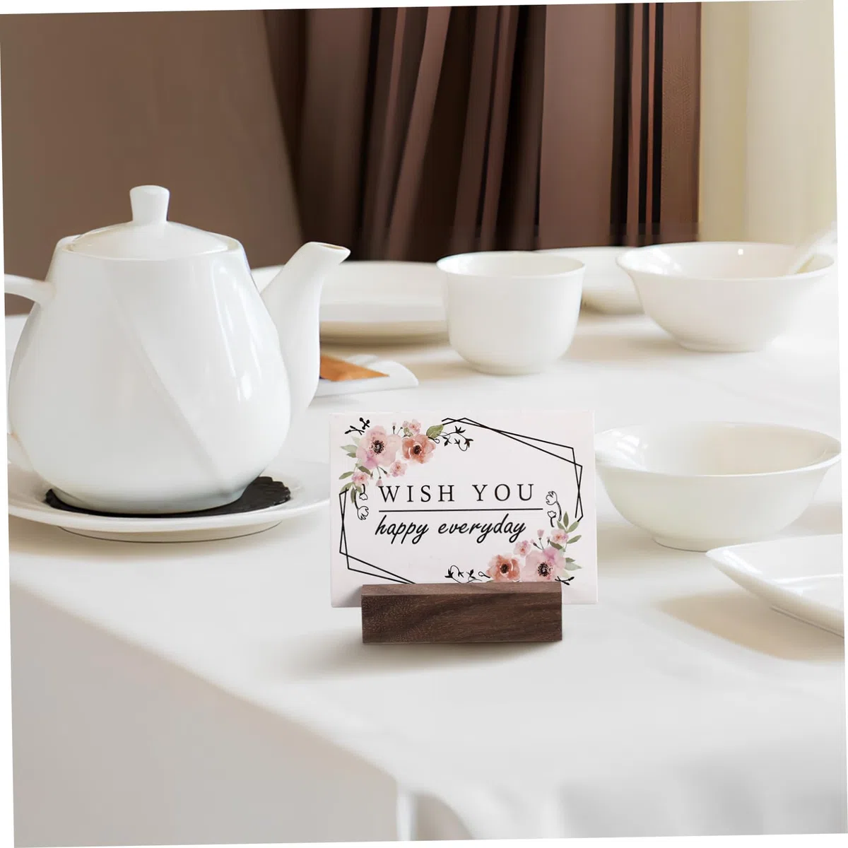 IMIKEYA 36piezas Soporte De Tarjetas De Madera para Mesa De Base De Madera Rústica para De Mesa Menús y para Bodas Restaurantes