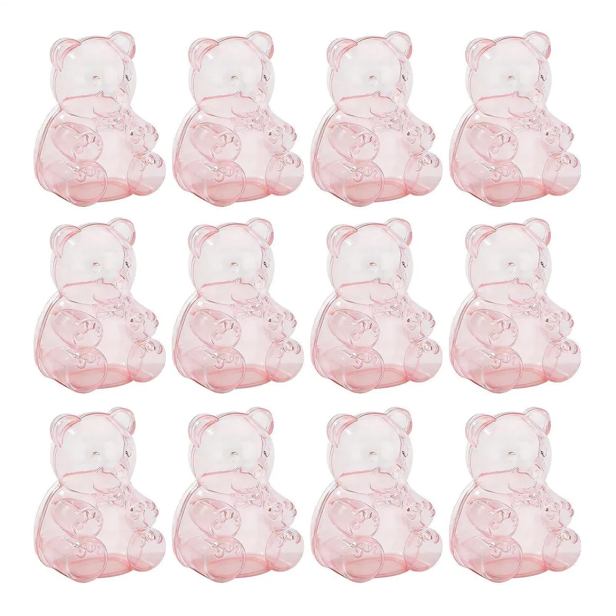 Recipientes de caramelos, tarros recargables para aperitivos, dulces, chocolates, perfectos para fiestas, bodas, cumpleaños, almacenamiento reutilizable para aperitivos y dulces