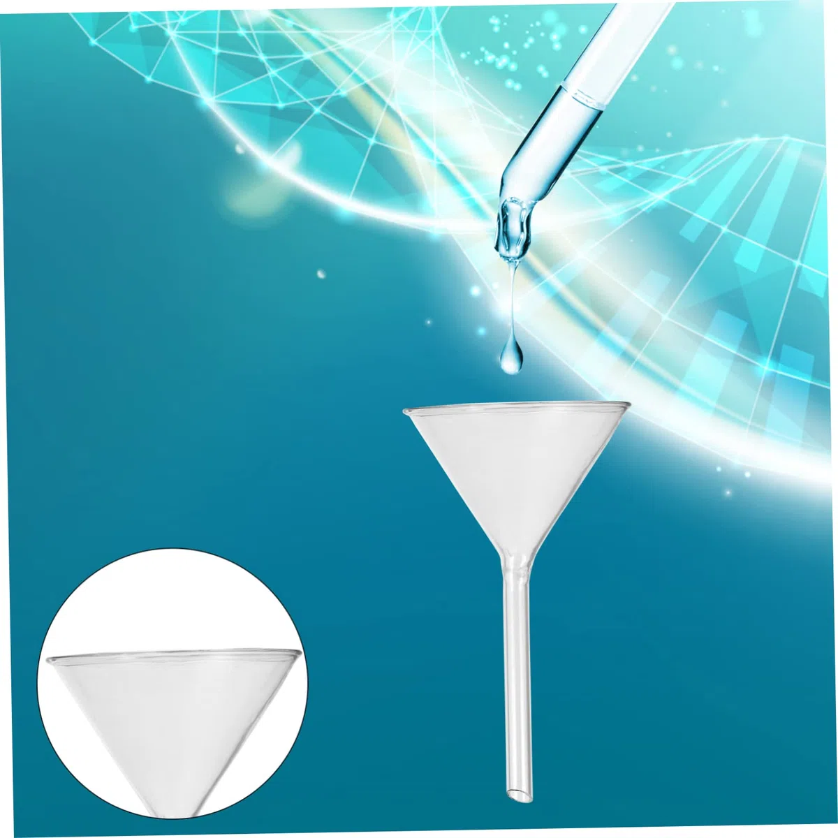 Alipis 8 Piezas embudo experimentos vaso Químico filtro equipos de laboratorio Multi herramientas colador herramienta resistente a la temperatura material de laboratorio de vidrio