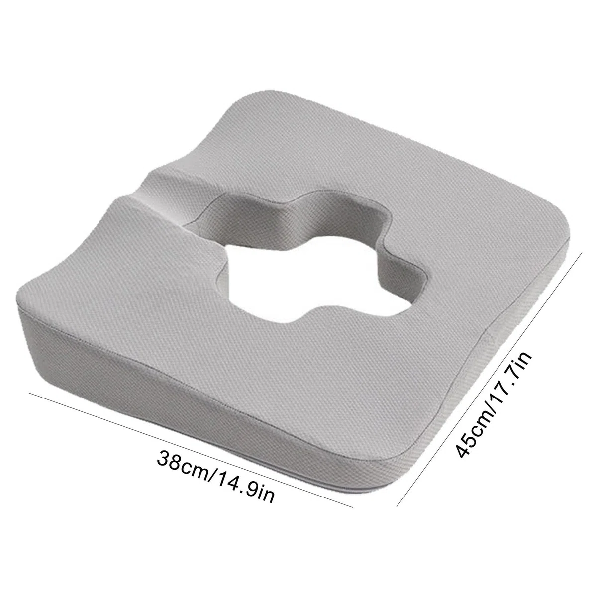Cojín de asiento de espuma para automóvil, cojín de asiento de silla de | Almohadilla ergonómica larga para mujeres, hombres, adolescentes, s