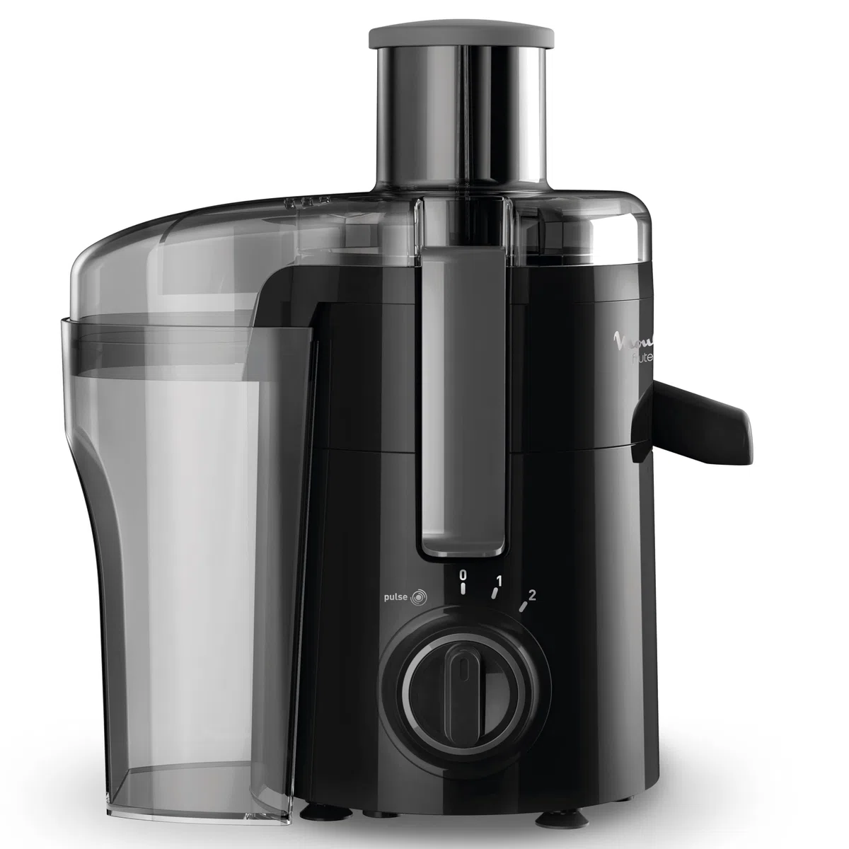 Moulinex Frutelia JU370810 - Licuadora 350 W, gran diámetro de apertura, diseño compacto, 2 velocidades, filtro de acero inoxidable, depósito de 950 ml, piezas extraíbles aptas para lavavajillas