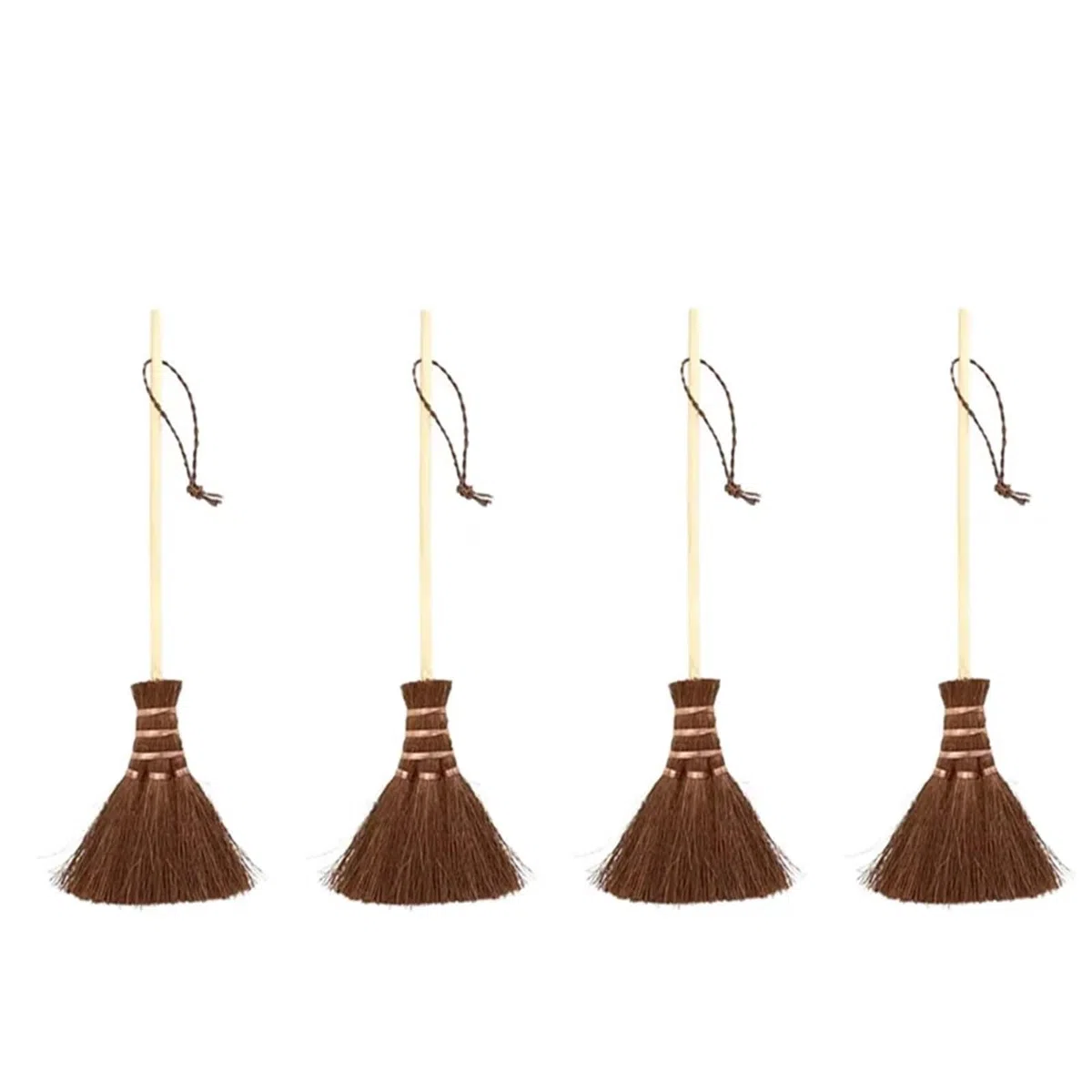 Escoba de Palma Mini escobas de Pelo Suave for Barrer Suelos Madera, Cepillo Teclado Trenzado Paja, 1-10 Uds