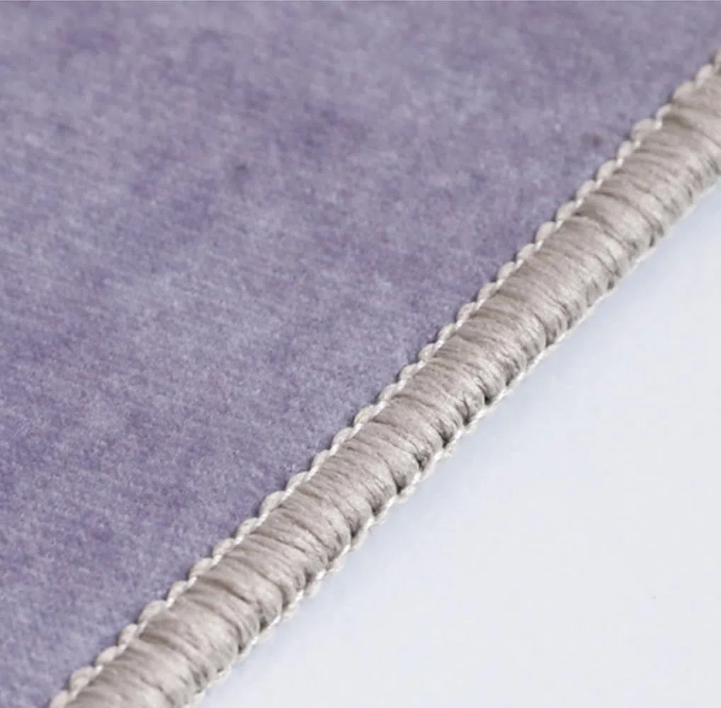 Alfombra de noche de 300 x 300 cm de pelo bajo con parte inferior antideslizante para mesa de sofá, sala de estar, cocina, baño, alfombra redonda lavable para decoración del hogar