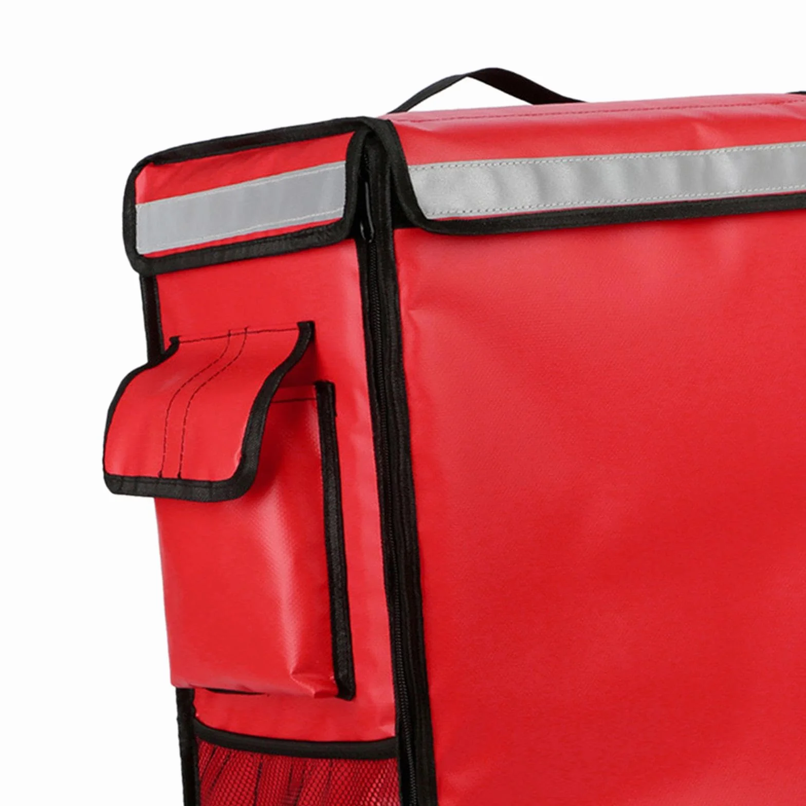 Mochila Isotérmica para Reparto de Comida, Bolsa de Catering, Bolsa Térmica para Alimentos Fríos Y Calientes para Reparto en Coche, Camping Y, Rojo, Individual