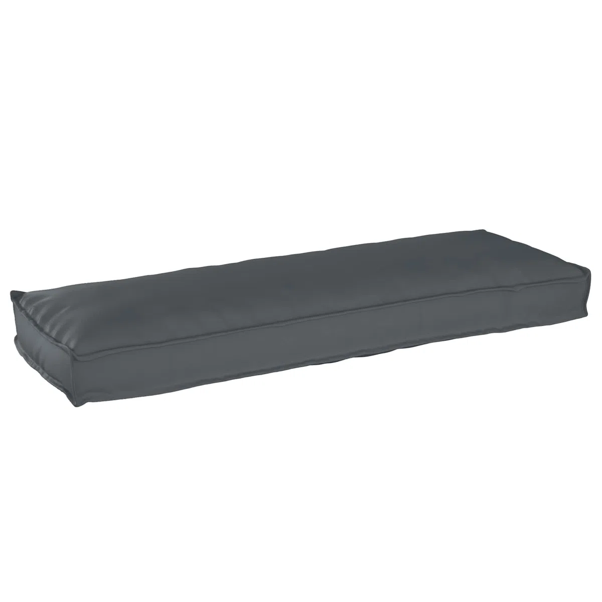 vidaXL Juego de Cojines para Palets 2 pcs Antracita 120 x 40 x 8 cm, Decoración para jardín y terraza, Conjunto de Cojines rectangulares, Textil Resistente al Agua, Accesorio Moderno